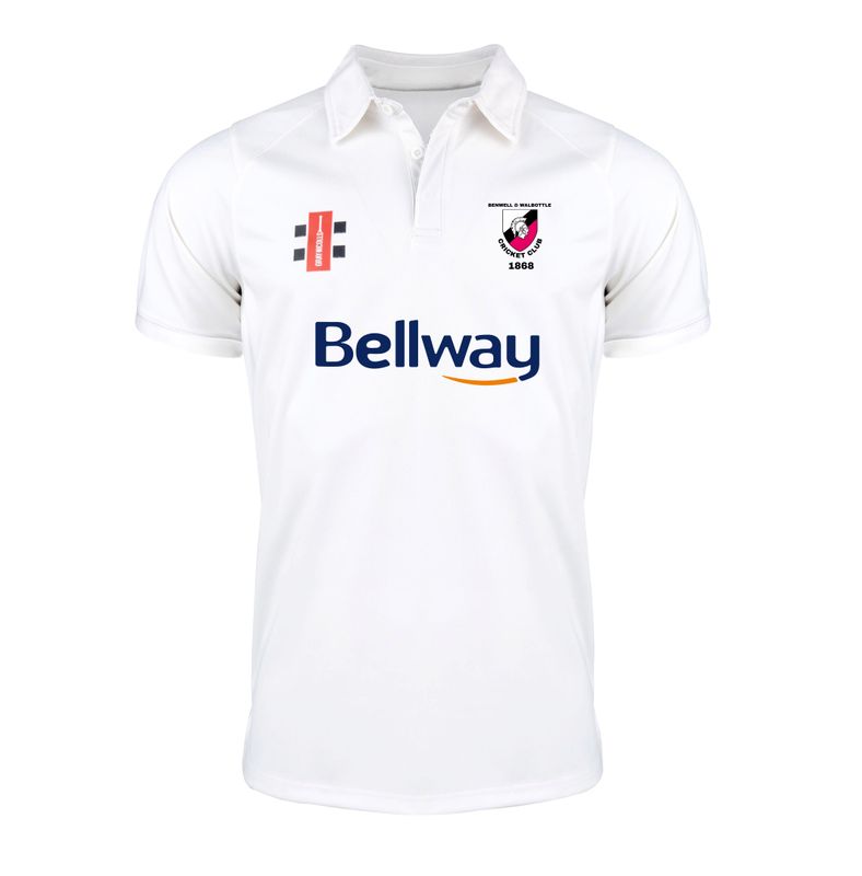 Benwell & Walbottle Pro Performance V2 Cricket Shirt Short Sleeve