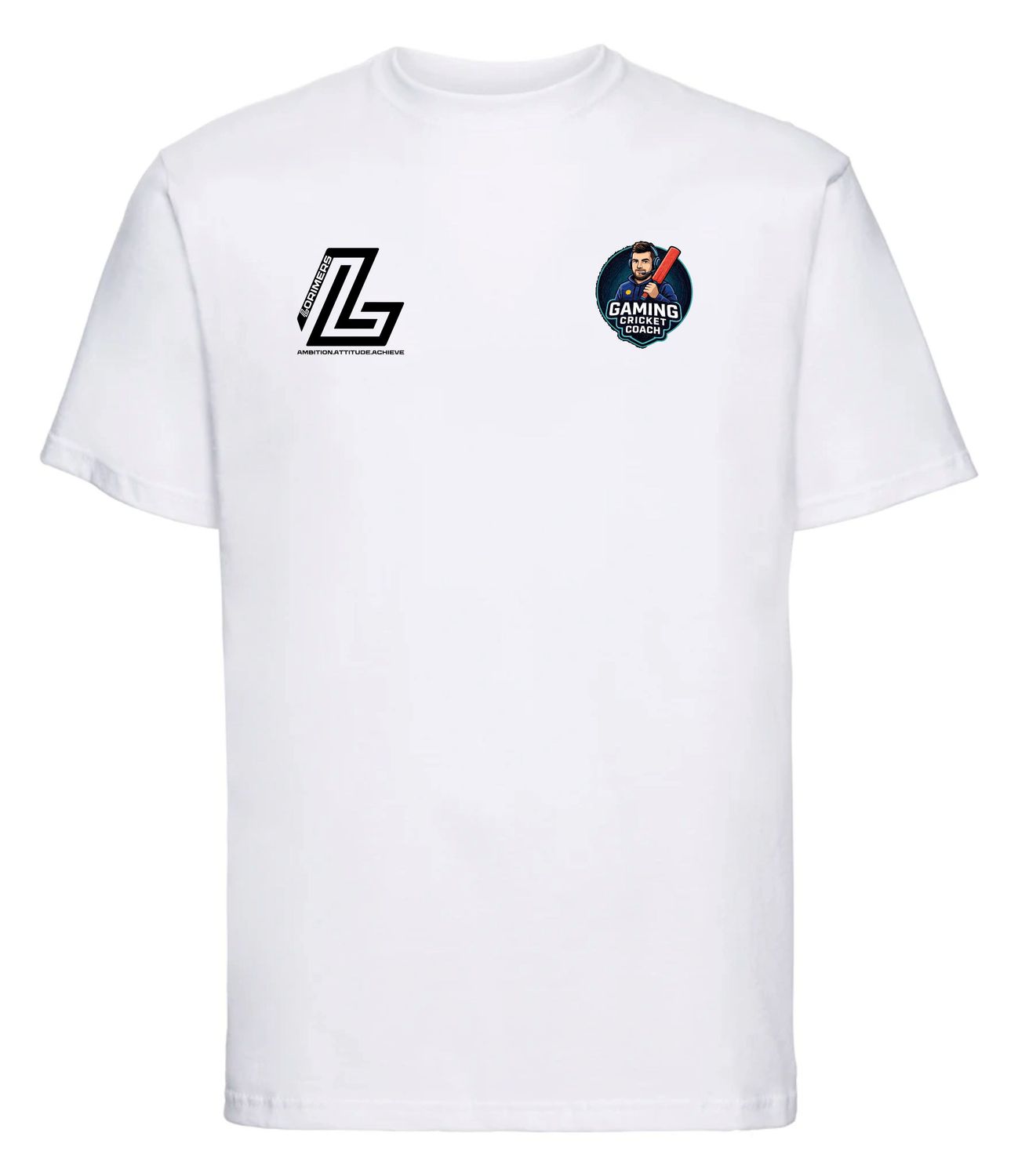 Gaming Cricket Coach White Tee Gaming Cricket Coach White Tee