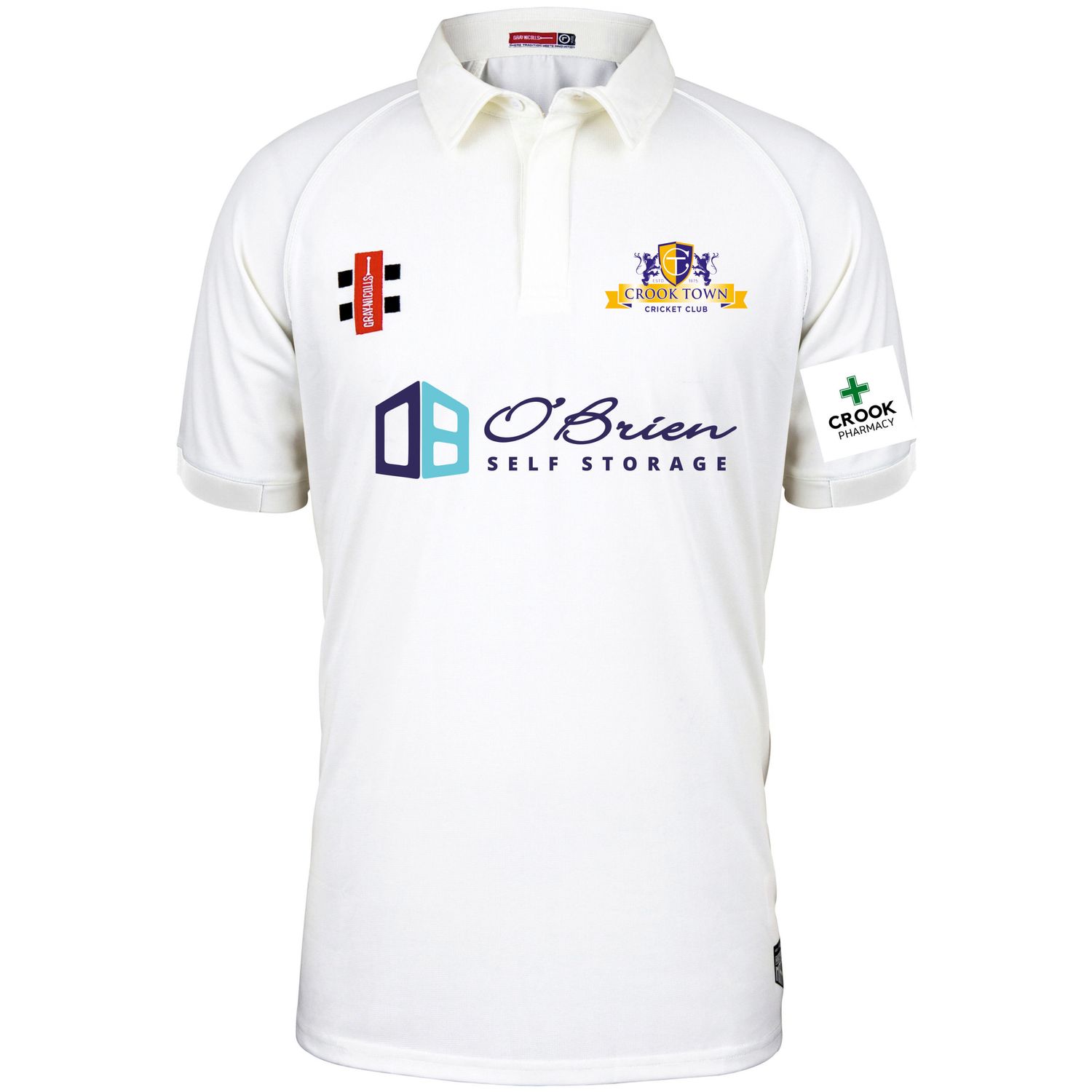 Crook Town Matrix V2 Short Sleeve Cricket Shirt