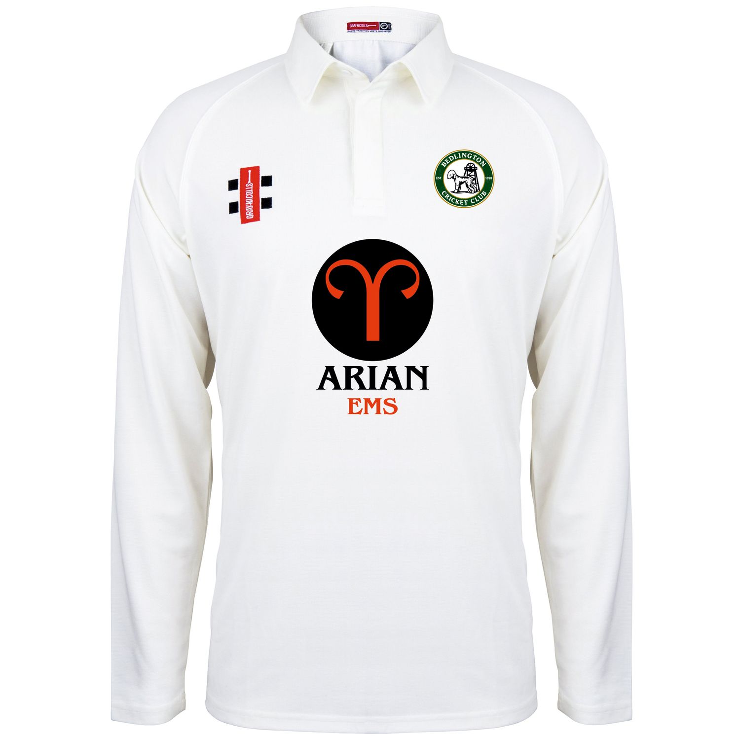 Bedlington SENIORS Matrix Long Sleeve Cricket Shirt Bedlington SENIORS Matrix Long Sleeve Cricket Shirt