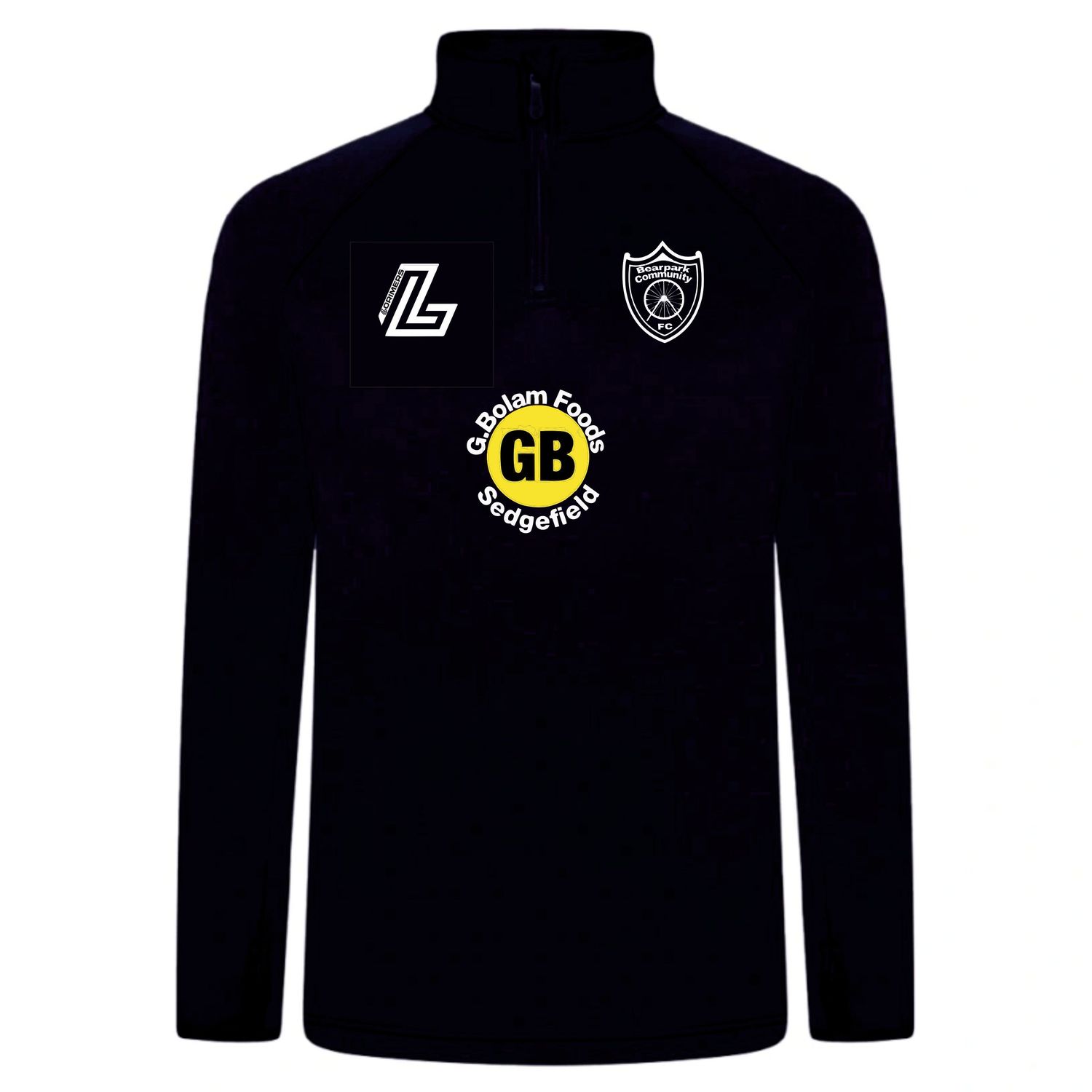 Bearpark FC Club 1/4 Zip Playing Top
