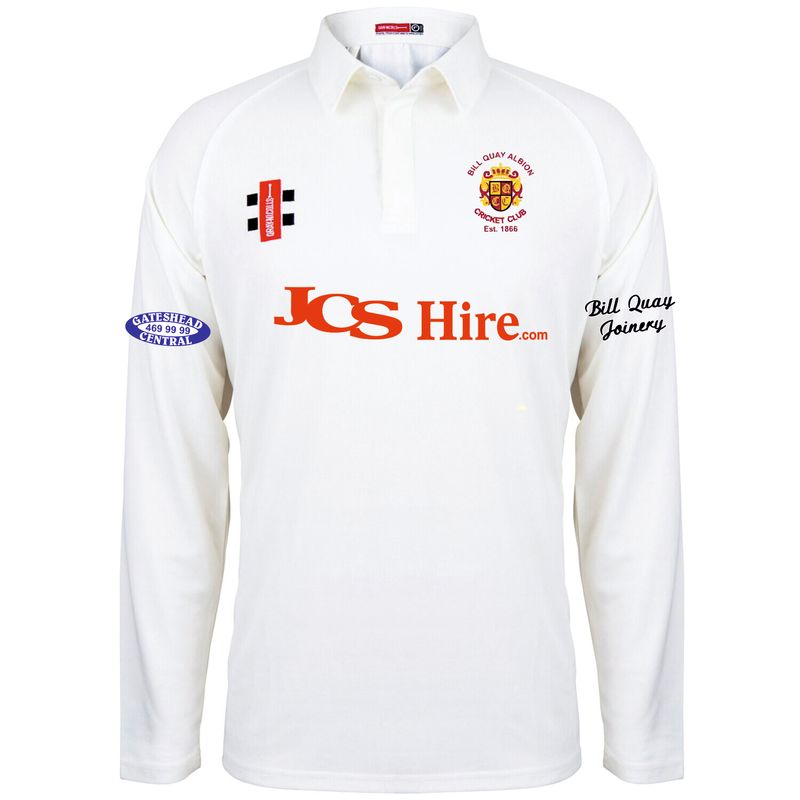 Bill Quay Matrix V2 Long Sleeve Cricket Shirt