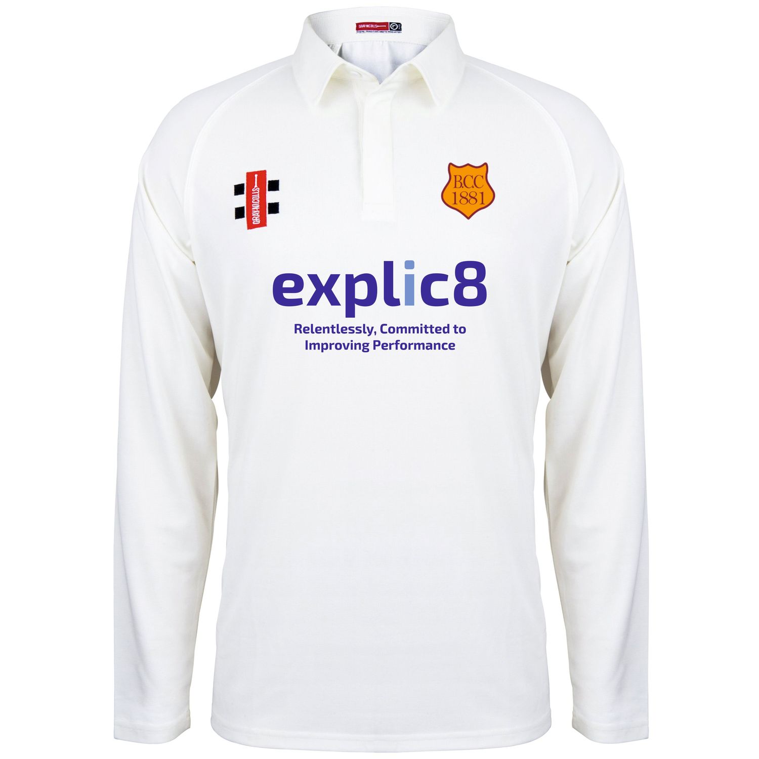 Bilton Matrix V2 Long Sleeve Cricket Shirt