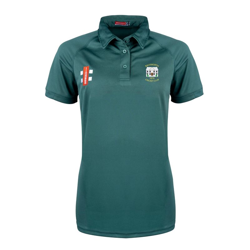 Backworth Ladies Fit Green Matrix V2 Polo Shirt Backworth Ladies Fit Green Matrix V2 Polo Shirt