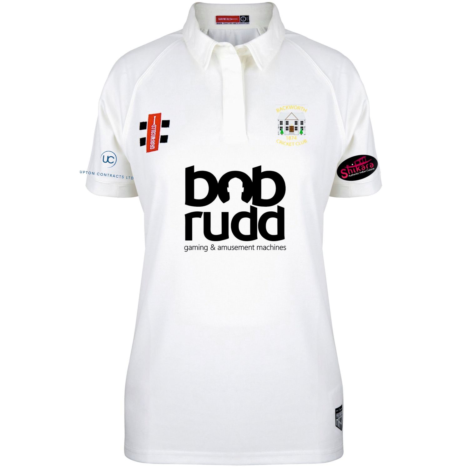 Backworth Ladies Fit Matrix V2 Short Sleeve Cricket Shirt Backworth Ladies Fit Matrix V2 Short Sleeve Cricket Shirt