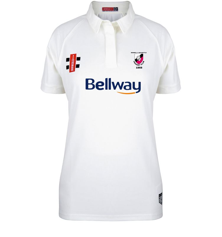 Benwell & Walbottle Ladies Fit Matrix V2 Short Sleeve Cricket Shirt