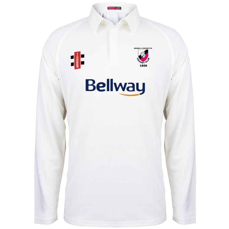 Benwell & Walbottle Matrix V2 Long Sleeve Cricket Shirt Benwell & Walbottle Matrix V2 Long Sleeve Cricket Shirt