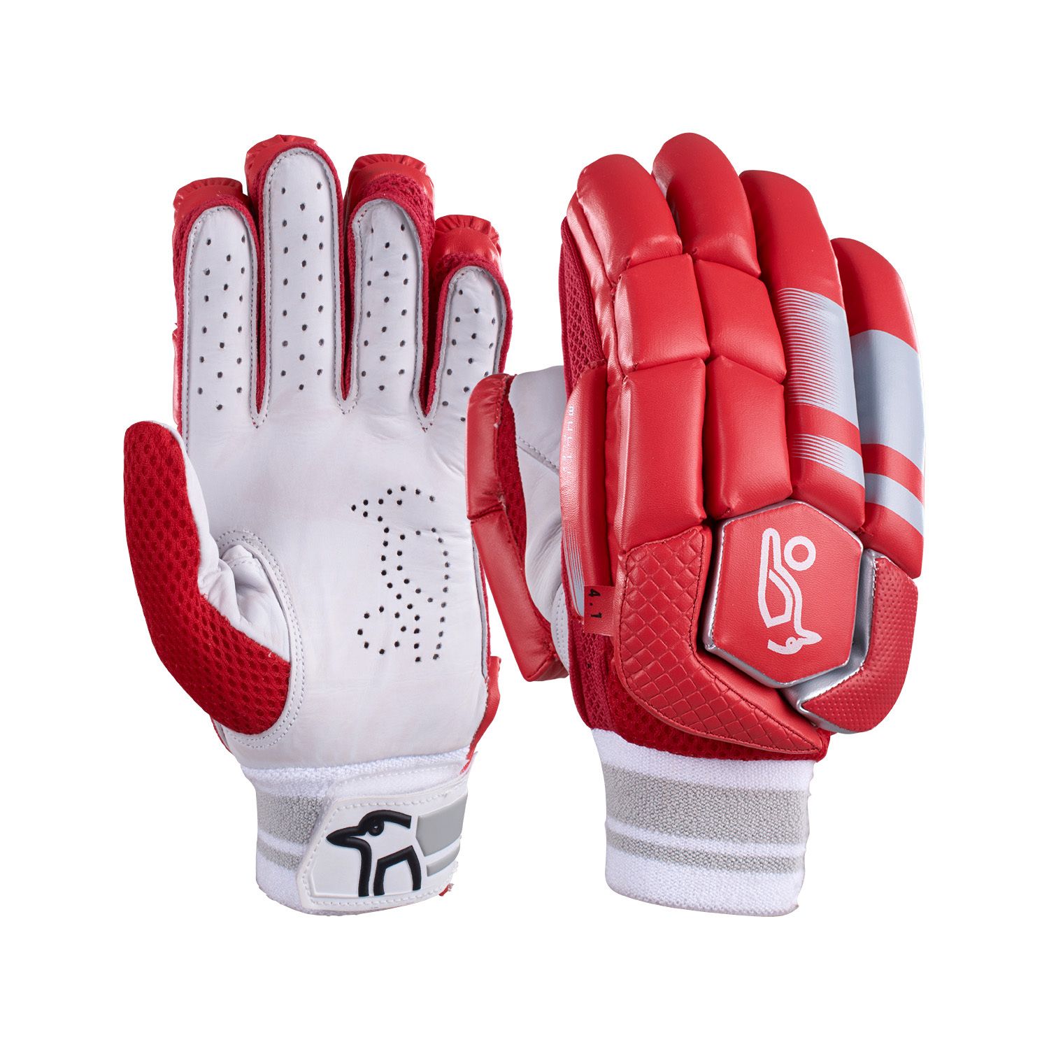 2025 Kookaburra 4.1 T20  Red Batting Gloves