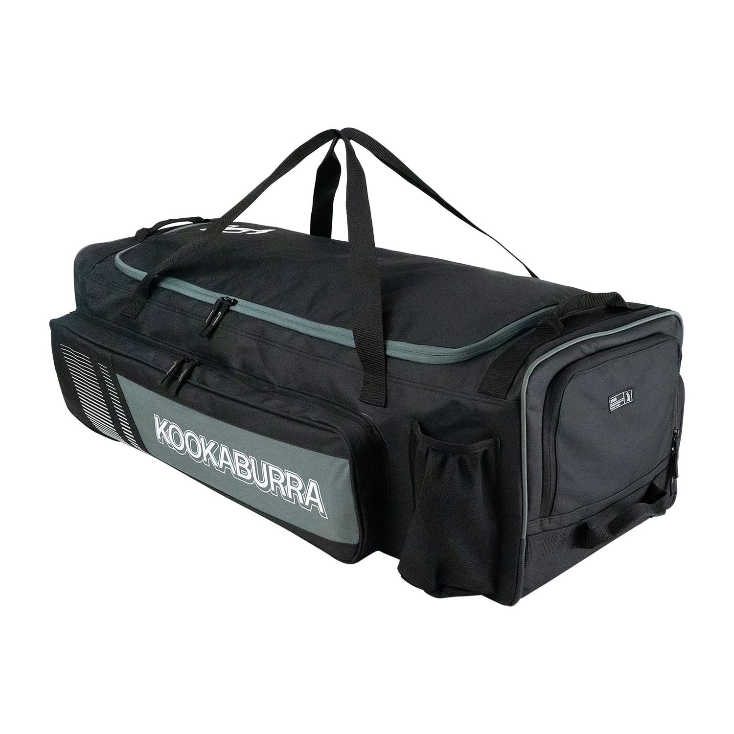 2026 Kookaburra Pro 3500 Black/ Grey Wheelie Cricket Bag Size â 92 x 33 x 30cm