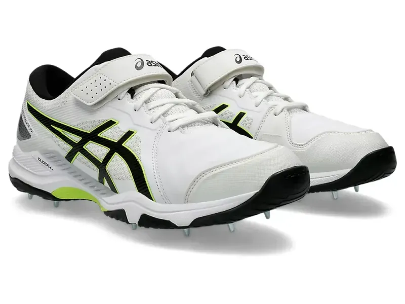2025 Asics Unisex Speed Menace FF Bowling Cricket Shoes - White / Black 2025 Asics Unisex Speed Menace FF Bowling Cricket Shoes - White / Black
