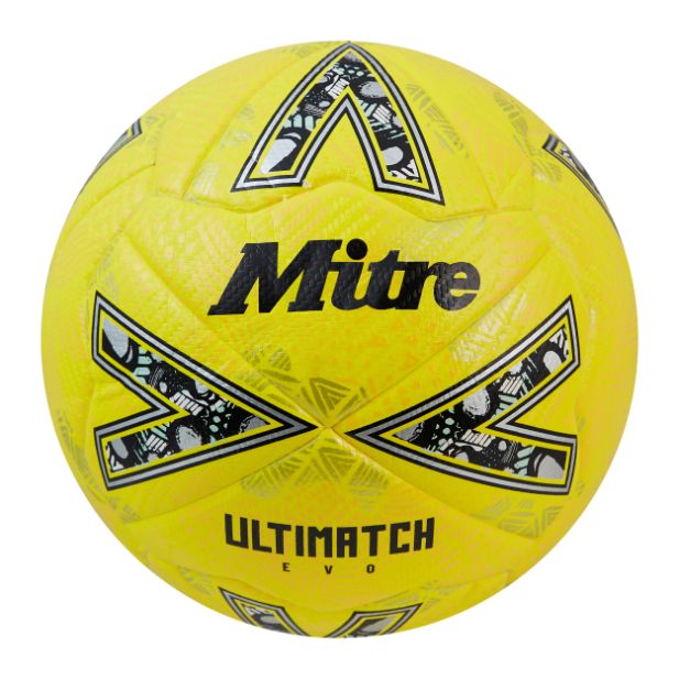 Mitre Ultimatch Evo Football (YELLOW / YELLOW / GOLD)