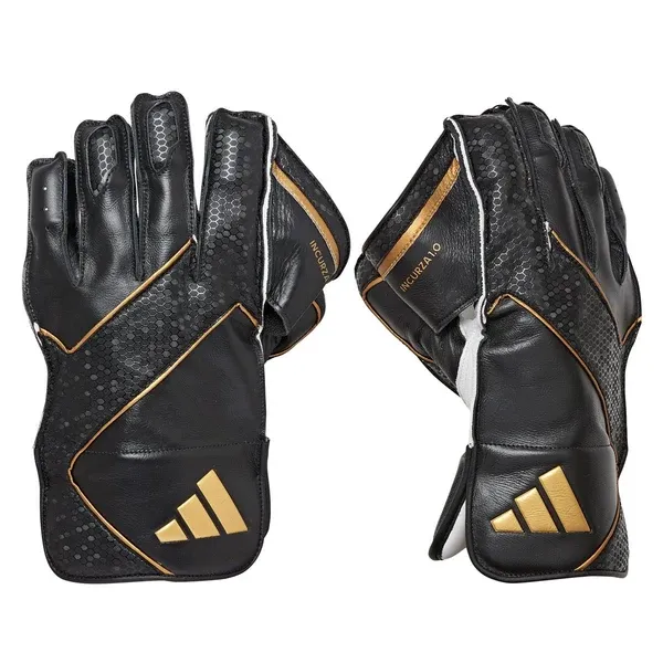 Adidas 1.0 Black & Gold Wicket Keeping Gloves Adidas 1.0 Black & Gold Wicket Keeping Gloves