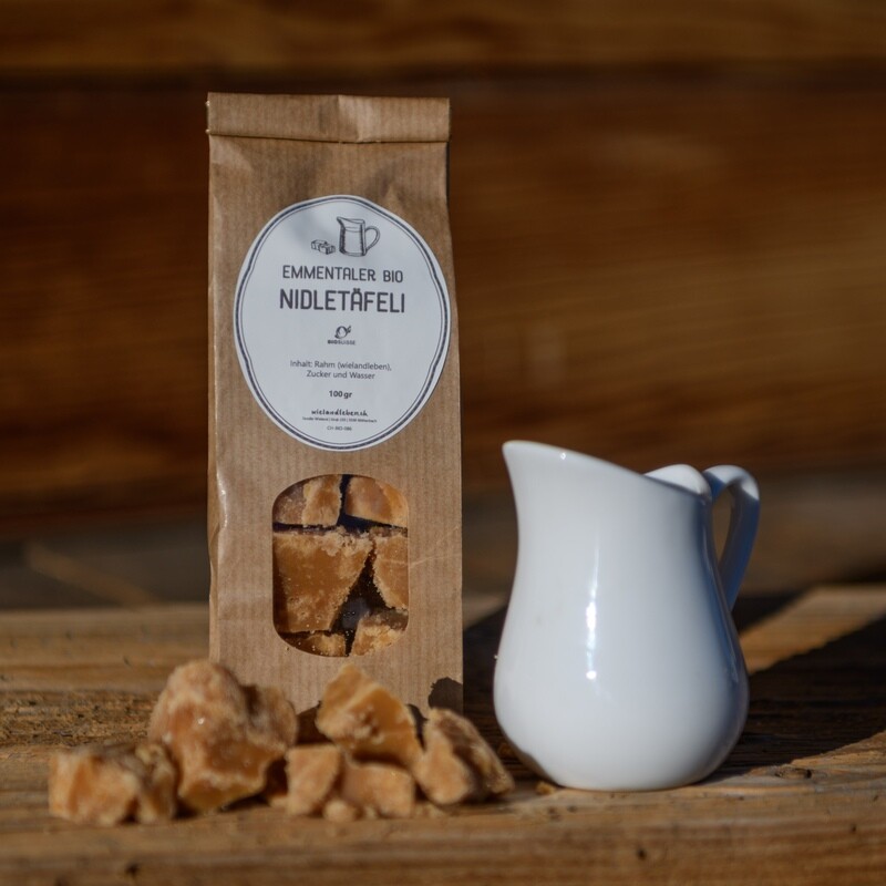 Emmentaler Bio Suisse Nidletäfeli – Süßer Genuss vom Hof mit Herz und Hörnern