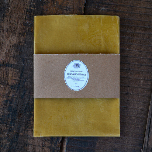 Emmentaler Bio Suisse Bienenwachstuch – nachhaltig, handgemacht und voller Liebe 40x40
