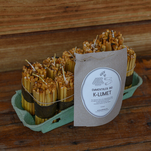 Emmentaler Bio Suisse K-Lumet – Natürliches Anzündholz mit Herz