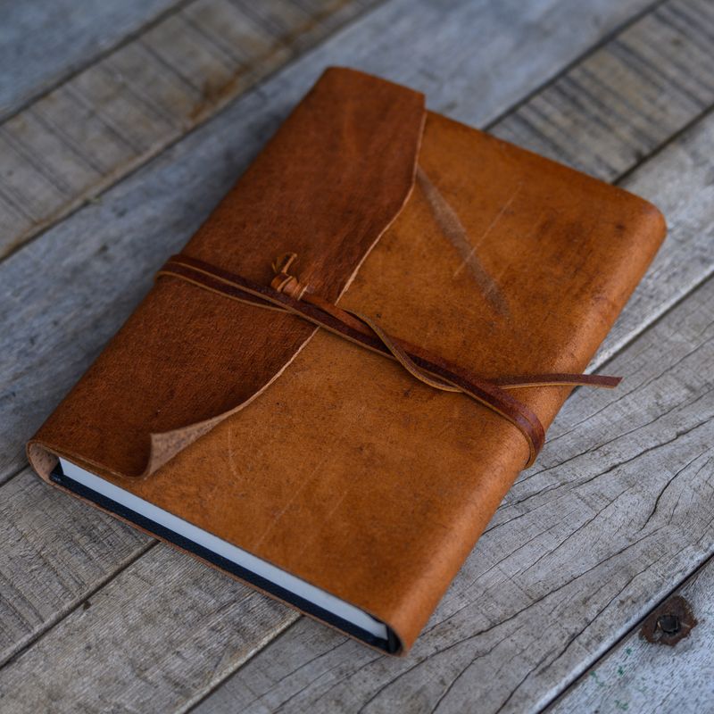 Bio Leder Notizbuch – wielandleben – mittel