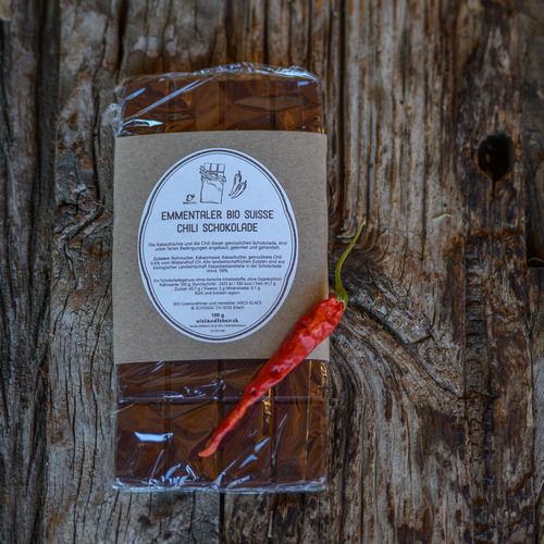 Emmentaler Bio Suisse Schokolade mit Chili – 100 g Emmentaler Bio Suisse Schokolade mit Chili – 100 g