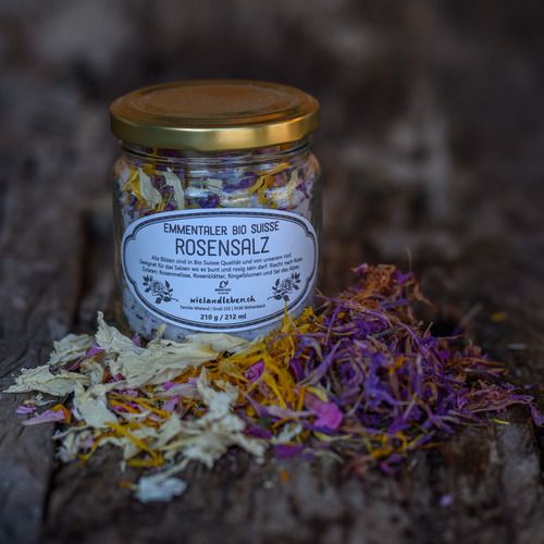 Blütensalz, Rosensalz – Farbe und Geschmack aus der Natur