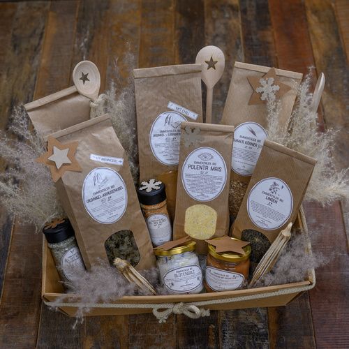 Emmentaler Bio Suisse Geschenkkörbe mit Inhalt und Preis nach Wahl