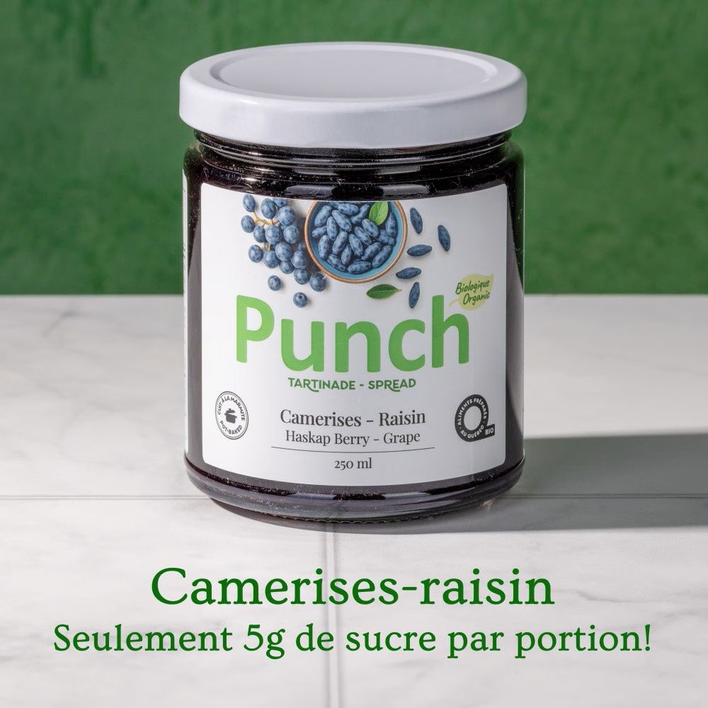 Tartinade de camerise et raisin