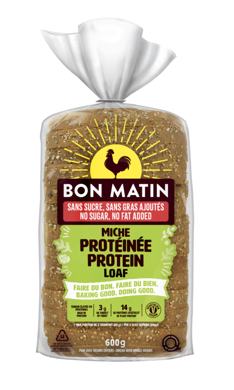 Miche protéinée sans sucre, sans gras