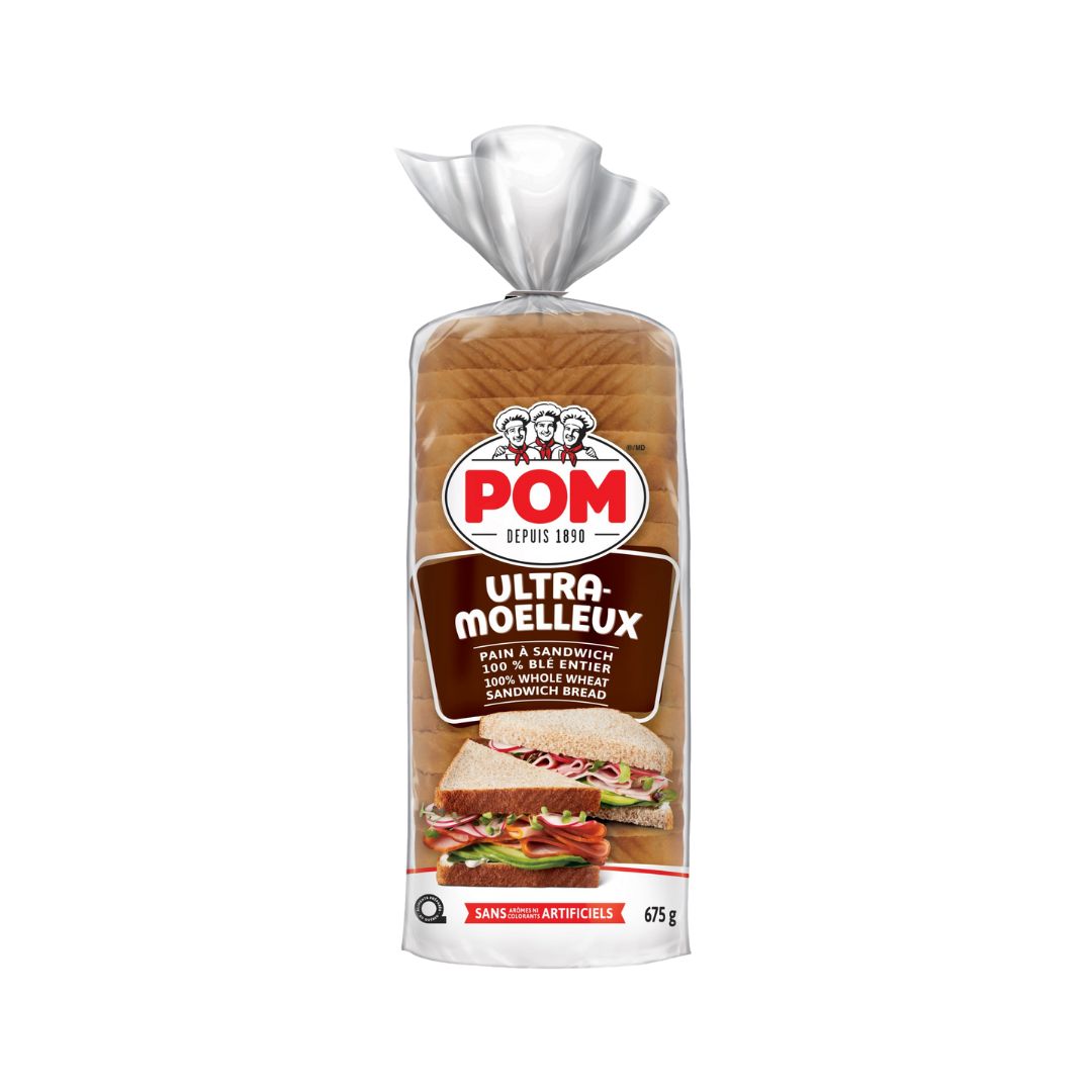 Pain Tranché Blé Entier POM Ultra-moelleux (675g)