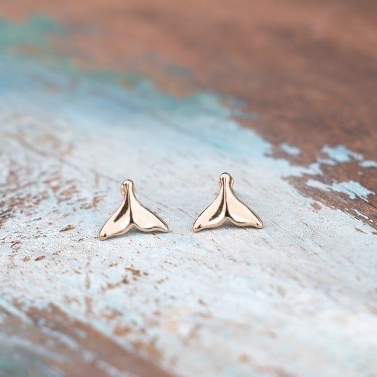Orca Studs, Color: Gold