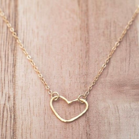 Amore Necklace , Color: Gold