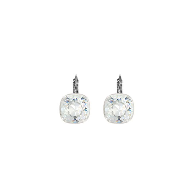Tori Euroback Earrings, Color: Rhodium, Size: Crystal