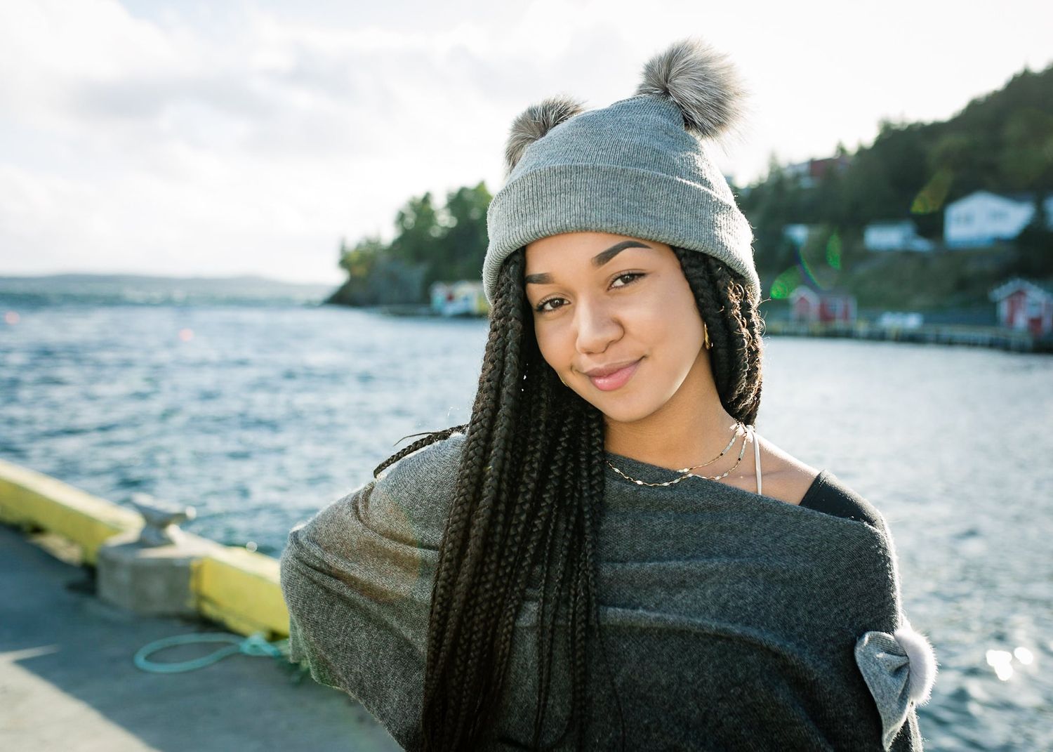 Double Pom Hat