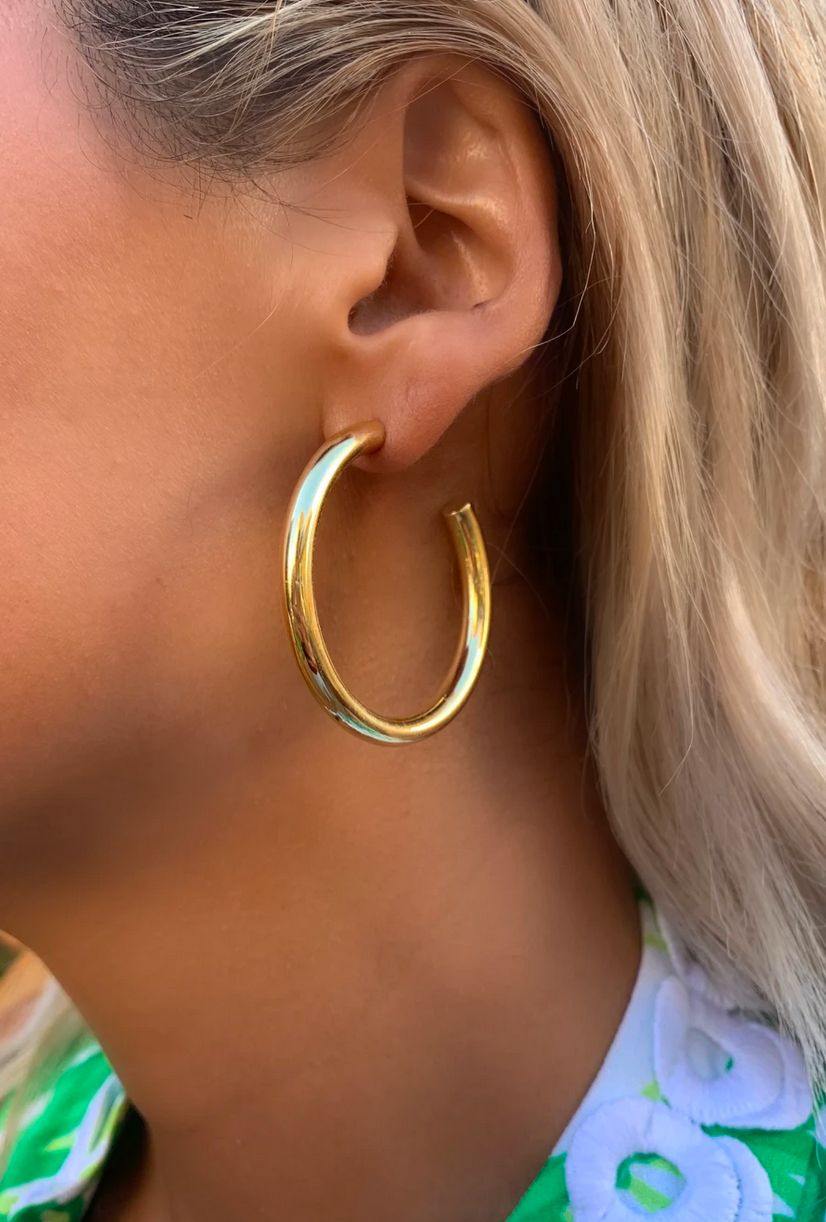 Kiki Hoops, Color: 18K Gold Vermeil