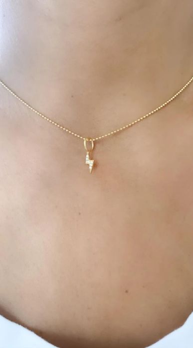 Tiny Bolt Charm