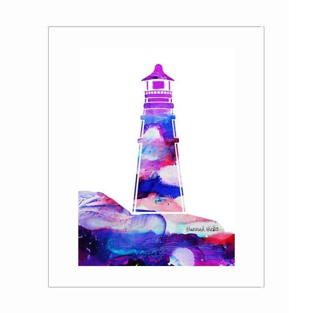 Maritime Print, Color: Lighthouse