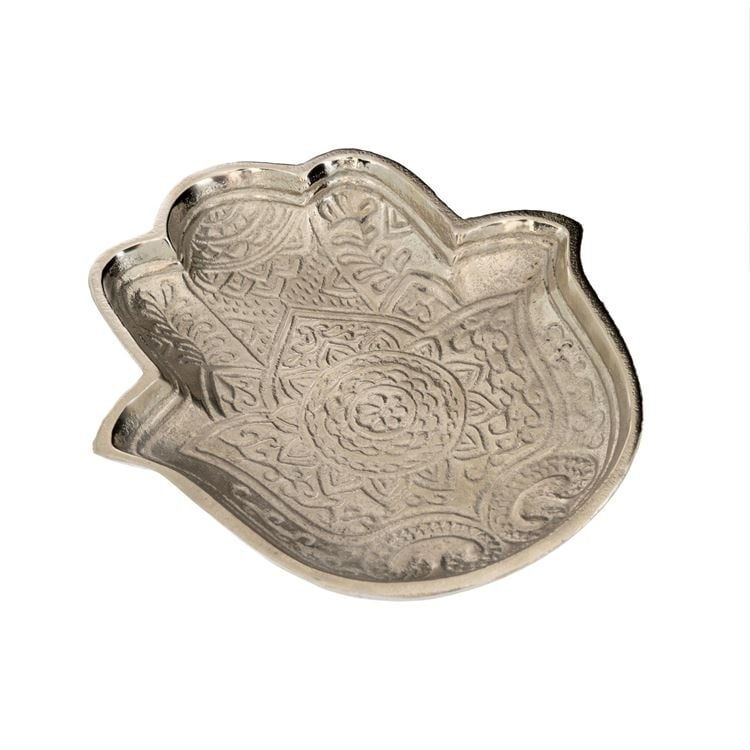 Hamsa Hand Tray, Color: Silver