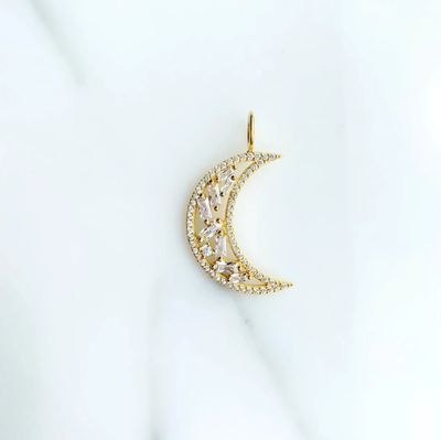 Baguette Moon Charm 
