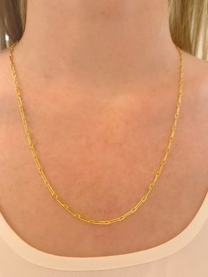 18k Yellow Gold Vermeil Multi Clip Essential Chain