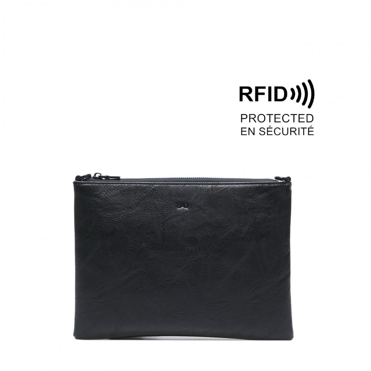Suri Clutch, Color: Black