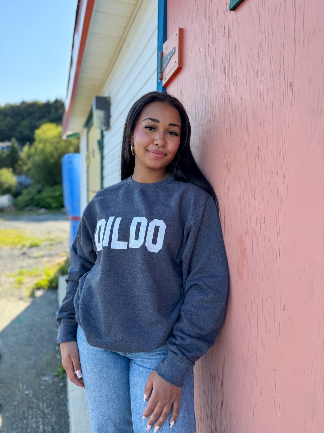 Dildo Crewneck, Color: Dark Heather, Size: S