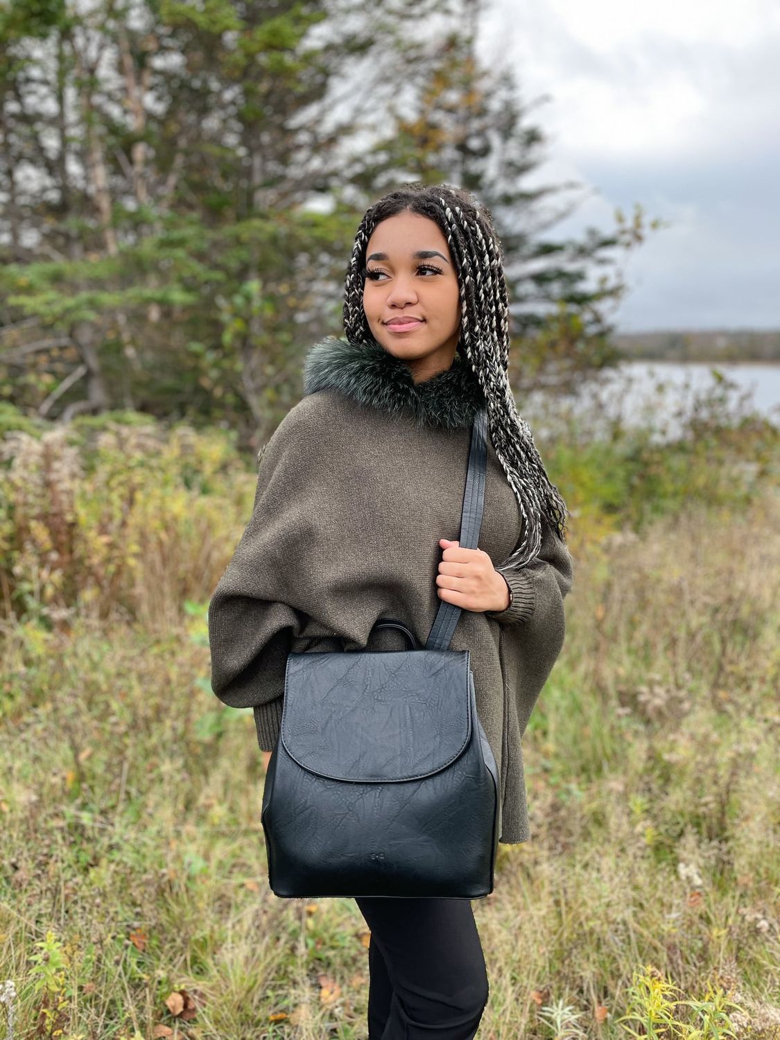Clara Convertible Backpack, Color: Black