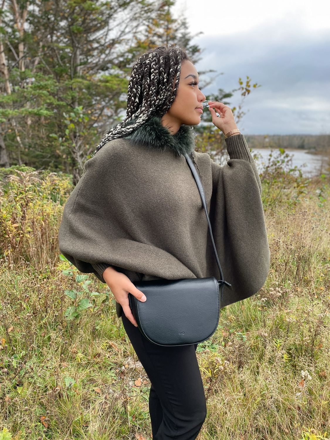 Nixie Crossbody, Color: Black