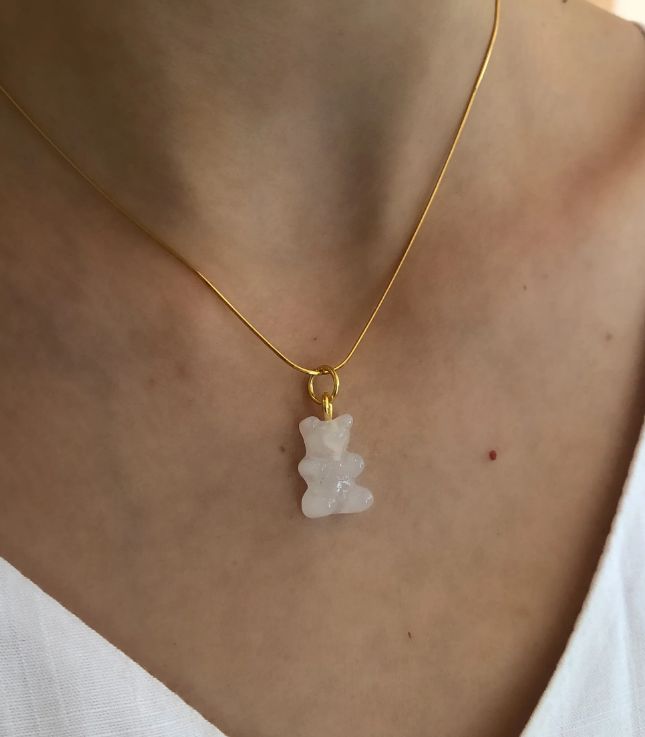 Gummy Bear Charm, Color: White Pineapple