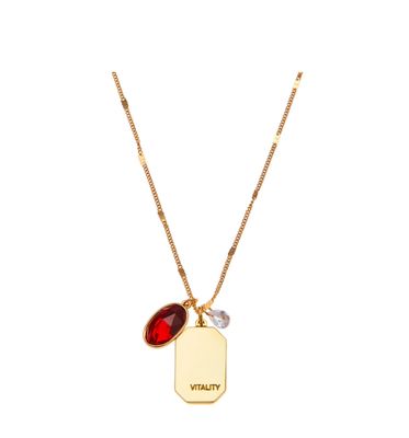 Gold Birthstone Necklace
