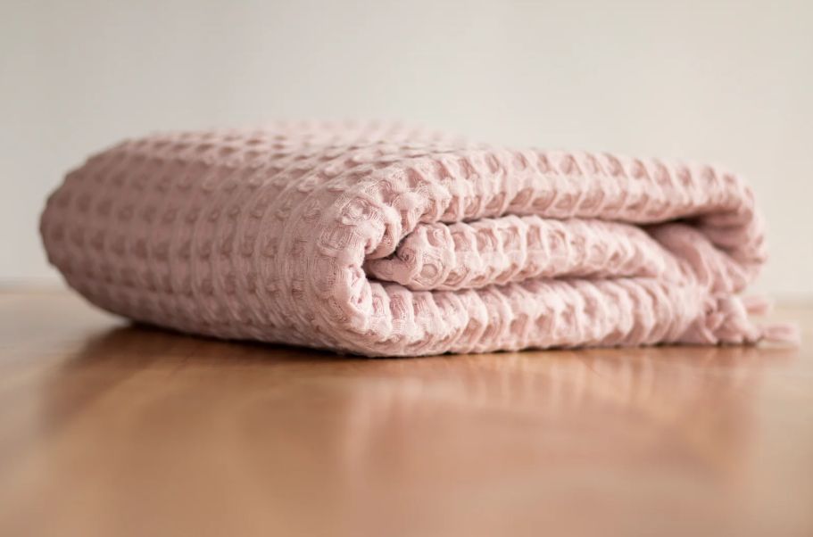 Grande Waffle Blanket, Color: Primrose