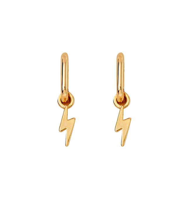 Flash Earrings, Color: Gold