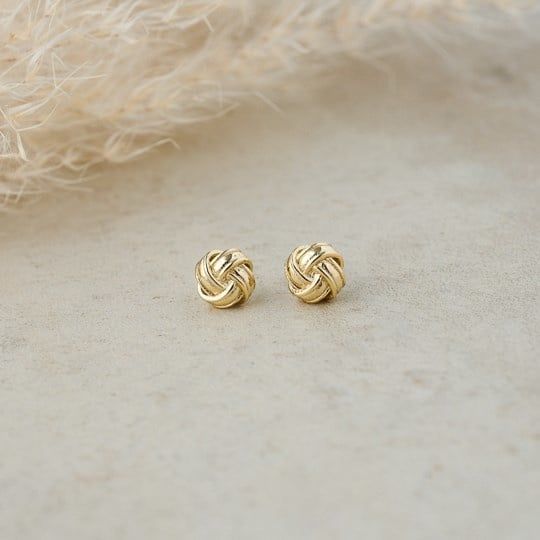 Tangle Studs, Color: Gold