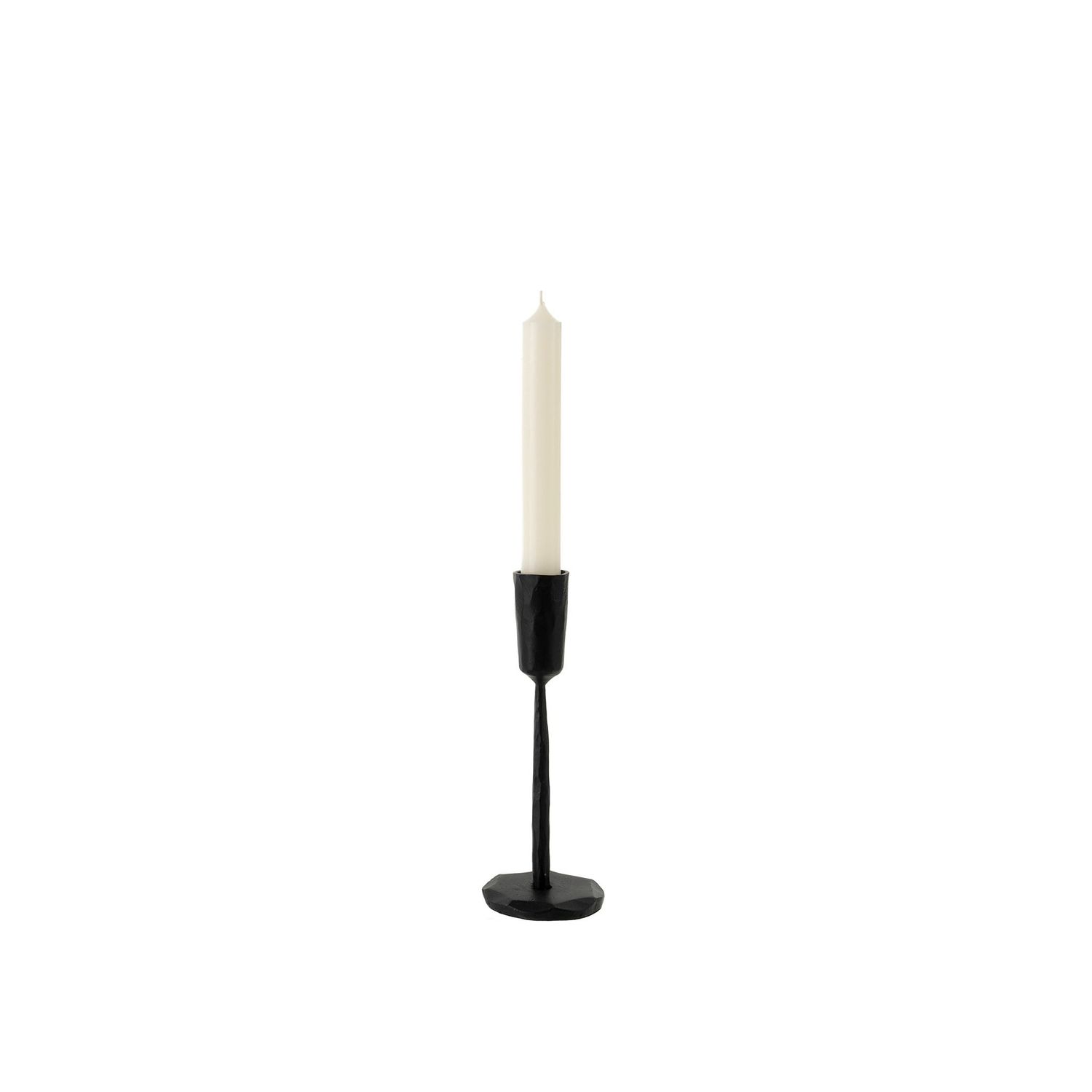Black Luna Forged Candlestick, Size: Small