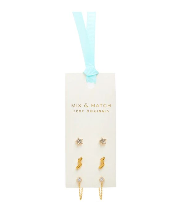 Bowie Mix &amp; Match Earrings, Color: Gold