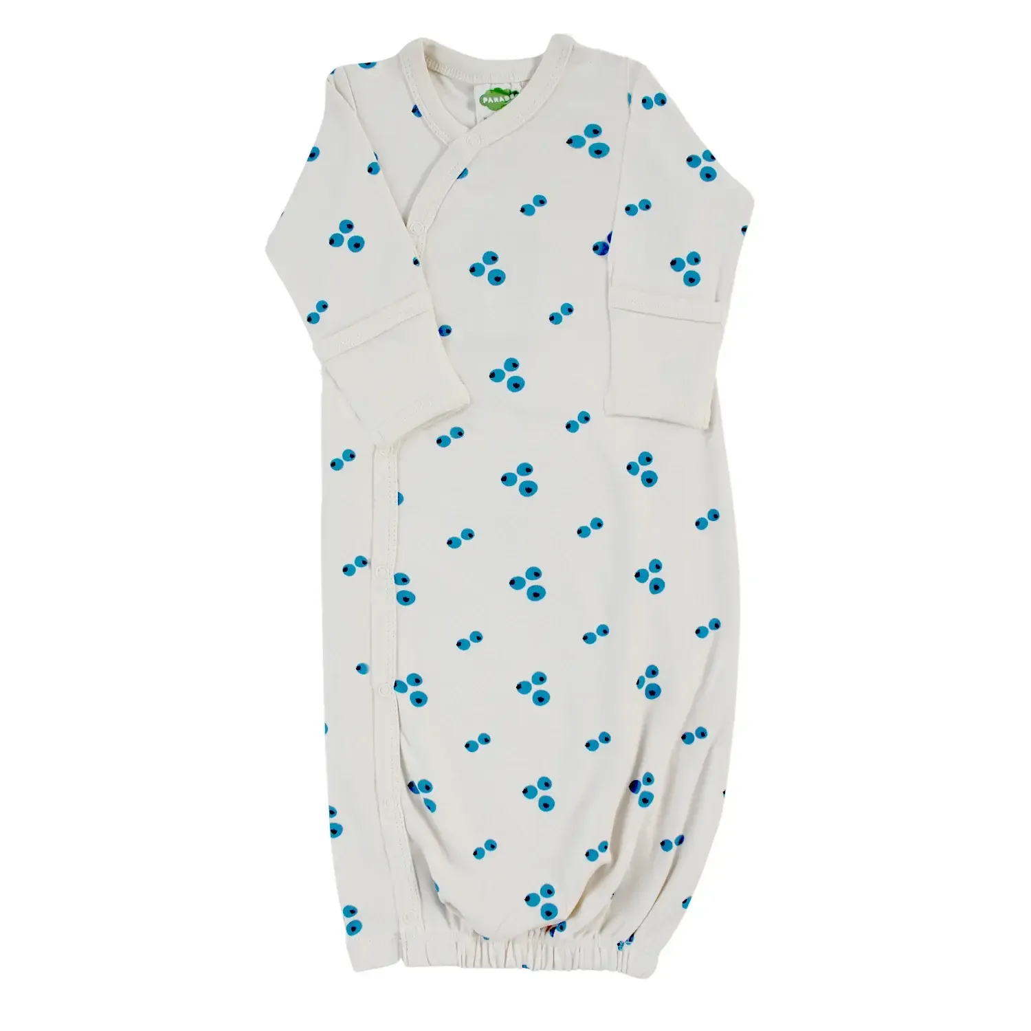 Organic Gown, Color: Blueberries, Size: 0-3 Months