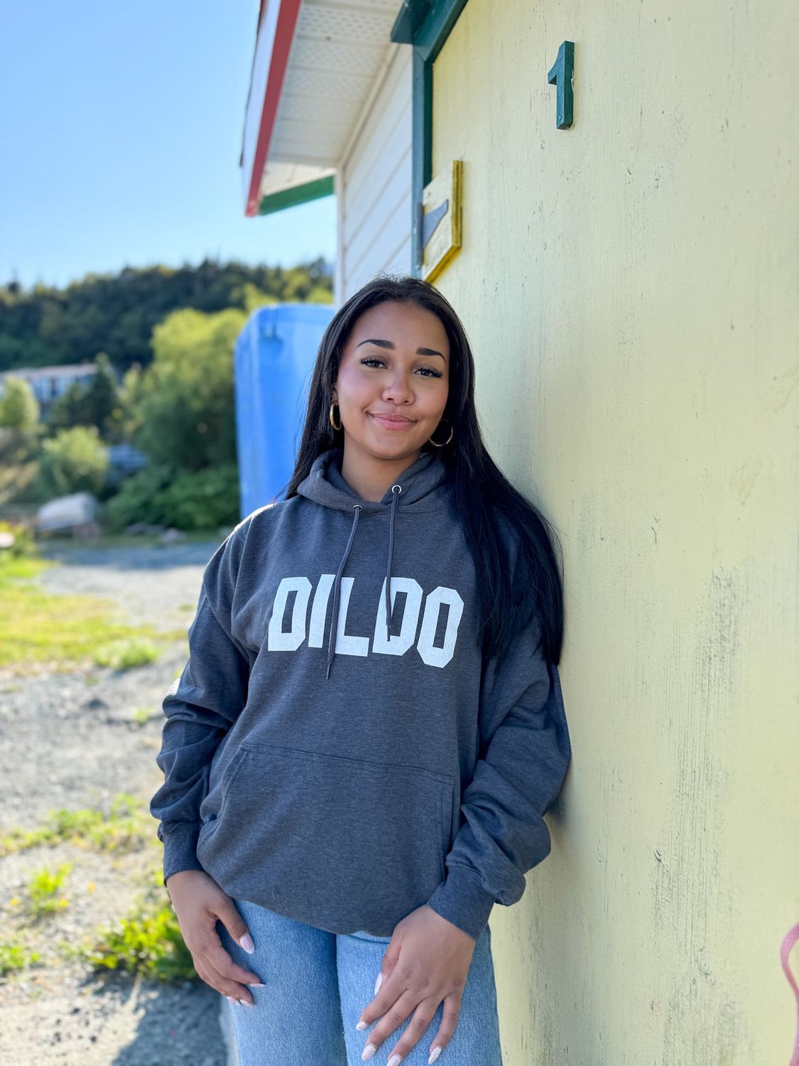 Dildo Hoodie, Color: Dark Heather, Size: S