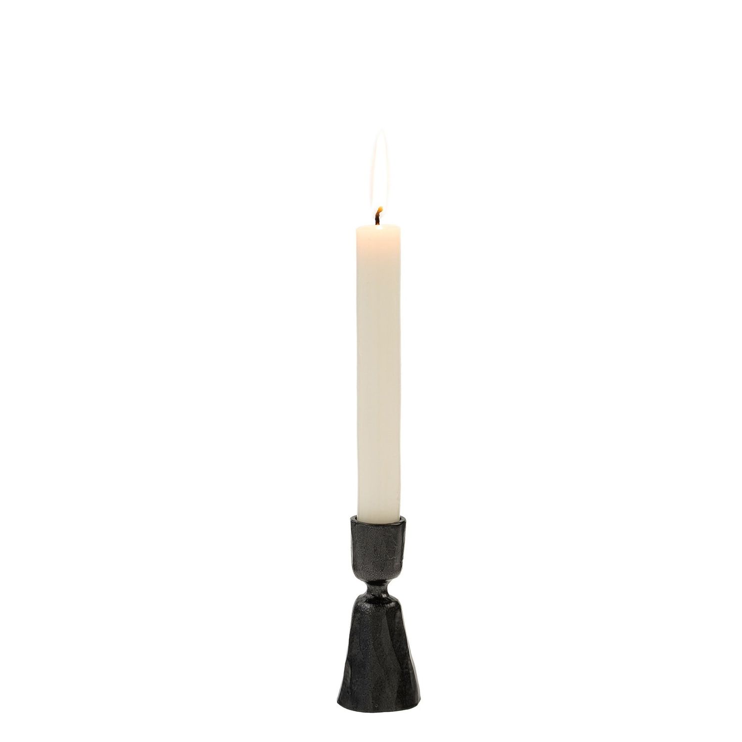 Gunmetal Zora Candlestick, Size: Small